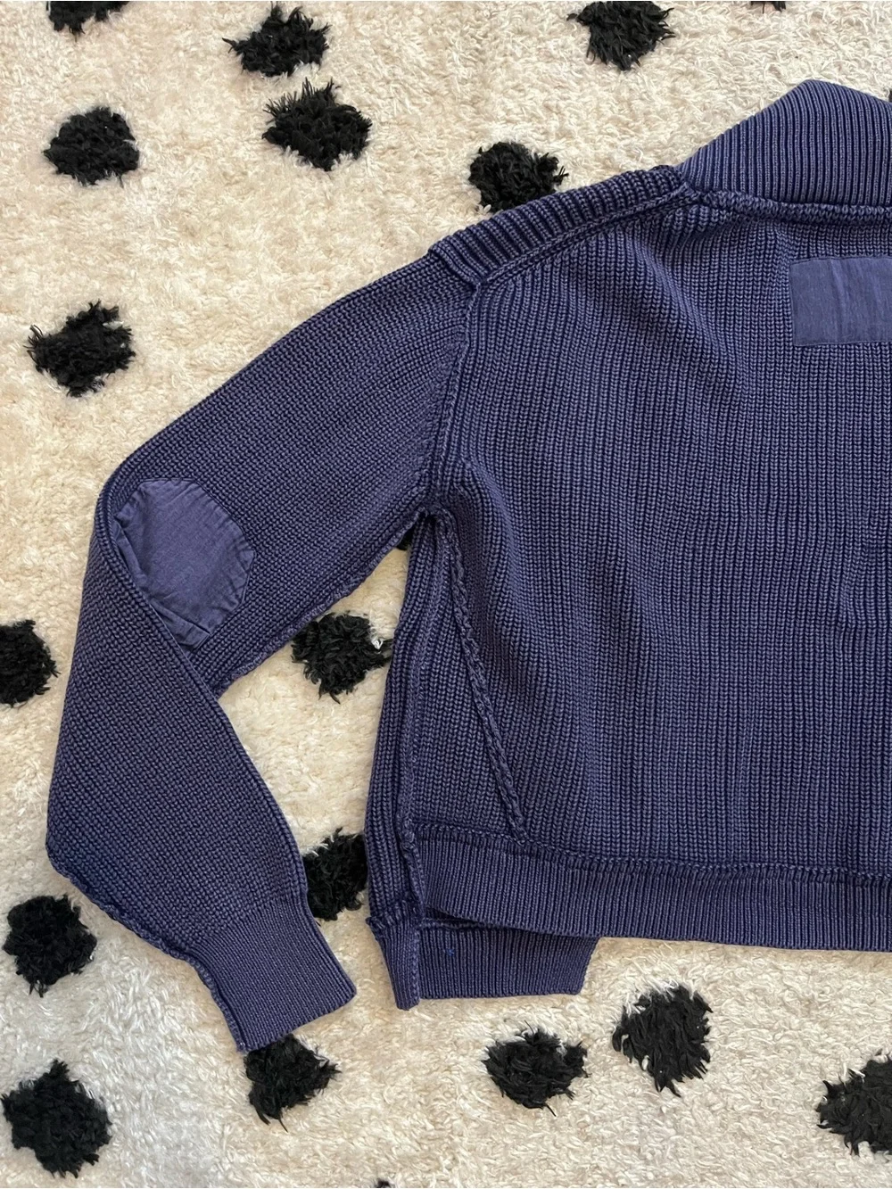 We The Free size Medium worn thru surplus cardi Open-Front Knit Cardigan Sweater
